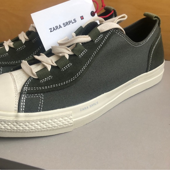 Khaki green sneakers. - Picture 7 of 7